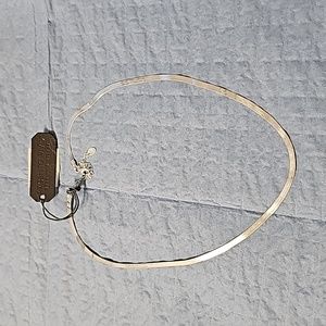 Argento Vivo Sterling Silver Herringbone Necklace 16-18"